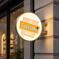 Panneau de menu lumineux LED avec cadre en aluminium, enseigne suspendue pour café, bar, boutique, vitrine, publicité