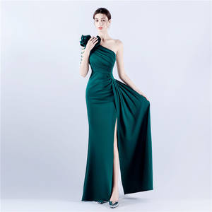 Gaun malam pengiring pengantin guangzhou gaun prom biru berlian imitasi gaun malam seksi pengiring pengantin 2025 - Product Image 3