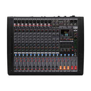 Mezclador de Sonido Profesional GS14X de 500w*2 y 14 Canales, Consola de Mezclas con Reverberación Integrada, MP3, Bluetooth, Metálico, 99 Presets - Product Image 2