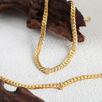 Collier en acier inoxydable style européen-américain avec chaîne de perles épaisses, design à maillons épais, simple et polyvalent, unisexe, pour couple