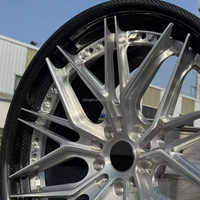 Jantes de voiture de course en fibre de carbone forgées sur mesure 18 19 20 21 22 pouces 5x112 concaves en alliage 6061-T6 pour Audi Benz Bmw