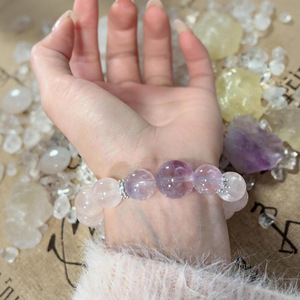 Bracelet porte-bonheur en citrine naturelle, perles de cristal et strass pour femmes et hommes, luxe discret, pierres sélectionnées à la main, cadeau, vente en gros - Product Image 4