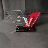 Trophée en cristal personnalisé Neelpure 186663 avec panneau incliné, échantillon disponible, pour personnel exceptionnel