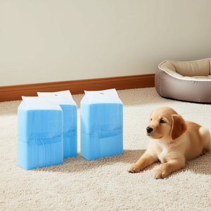 Tappetini Assorbenti per Addestramento Animali Domestici, 400 Pezzi, Blu e Bianchi, in Fibra Assorbente per Cani, Gatti e Cuccioli, Accessori per l'Addestramento alla Pulizia - Product Image 2