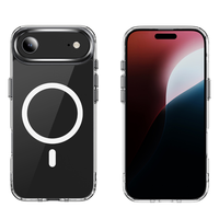 Étui de protection transparent magnétique sans fil en TPU PC de haute qualité, résistant aux chocs et au jaunissement pour 17 Air/Pro Max