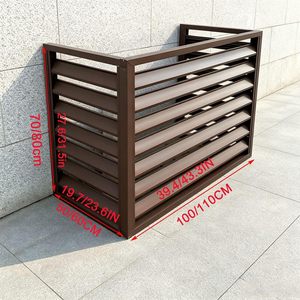 Cache-climatiseur extérieur en aluminium de type split, découpe <span class=keywords><strong>laser</strong></span> 3D, grille en aluminium pour pompe à chaleur, vente en gros - Product Image 5