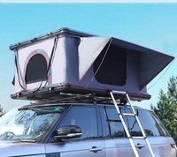 Boîte de toit en aluminium EM, boîte de toit rigide, boîte de toit pour le camping en plein air pour 2-3 personnes