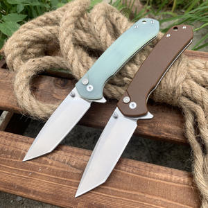 GT-T0033 nuovo coltello da caccia D2 lama G10 manico coltello pieghevole campeggio coltello portatile Tunafire - Product Image 1