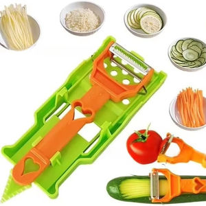 LM LM25405 Juego de Utensilios de Cocina de Plástico Multifuncional 2 en 1, Picador de Verduras Mejorado, Rebanador de Frutas y Verduras - Product Image 5