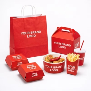 Cajas de Embalaje de Alimentos Desechables Personalizadas, Cajas para Comida para Llevar, Cajas para Sándwiches y Hamburguesas para Restaurantes - Product Image 2