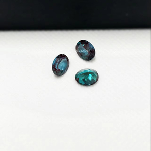 Làm sạch phòng thí nghiệm phát triển màu xanh lá cây alexandrite đá quý hình bầu dục cắt rời đá quý cho alexandrite Vòng - Product Image 4
