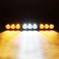 Barre lumineuse LED combinée spot et flood de 16,5 pouces, 90 W, double couleur ambre/blanc, pour conduite tout-terrain, rétrofit de toit de voiture