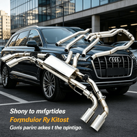Tuyau d'échappement en acier inoxydable personnalisable pour Audi Q7, kit d'échappement Catback haute performance à montage direct pour l'amélioration de la voiture