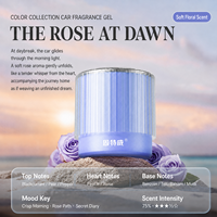 Parfum Personnalisé La Rose à l'Aube, Extrait Botanique Doux, Désodorisant d'Intérieur, Élimination du Formaldéhyde, 180g, Baume Solide pour Véhicule en Forme de Pale de Ventilateur