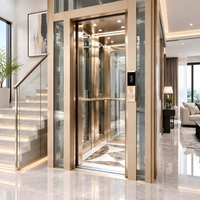 Luxuriöser Hausaufzug für 8 Personen Kleiner Personenaufzug für Villa Wohngebäude mit 6 Etagen