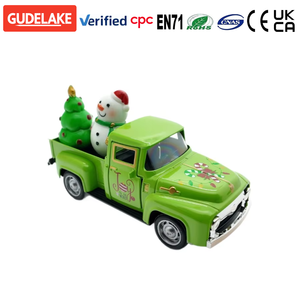 Modèle <span class=keywords><strong>de</strong></span> <span class=keywords><strong>voiture</strong></span> classique vintage à l'échelle 1:5 en alliage et plastique moulé sous pression, style rétro, décorations <span class=keywords><strong>de</strong></span> Noël, rennes et bonhommes <span class=keywords><strong>de</strong></span> neige pour enfants - Product Image 1