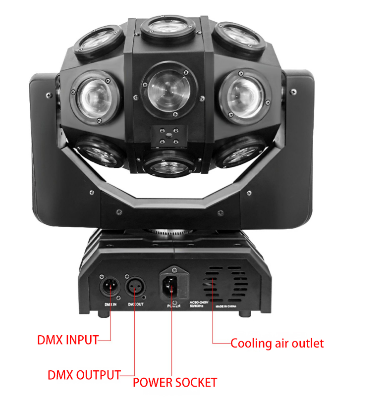 18pcs LED DJ Lights with Laser - Perfect for KTV Ceilings