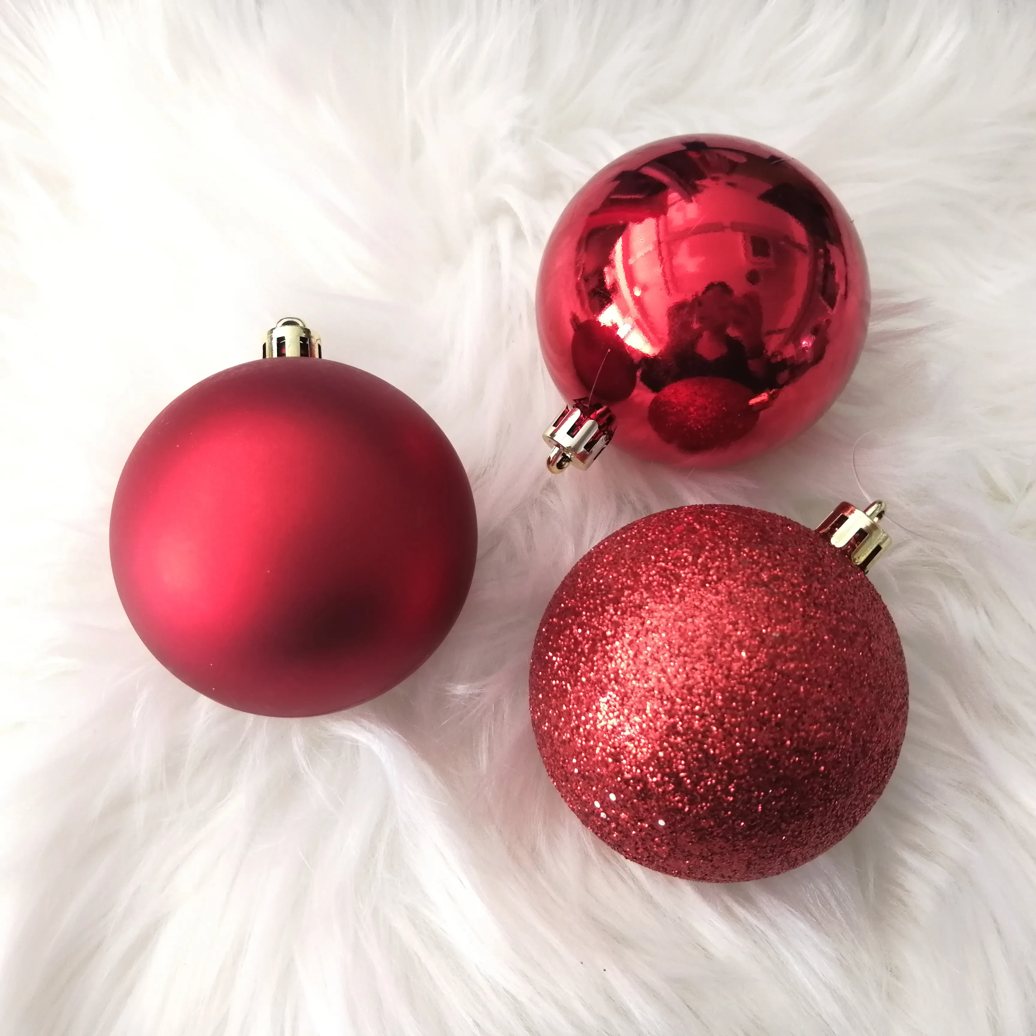 Different Style Christmas Ornaments Balls Shatterproof Christmas Balls Plastic For XMAS Tree Decoration