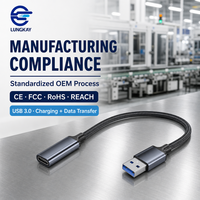 Câble d'extension adaptateur USB 3.0 A mâle vers Type-C femelle professionnel LUNG KAY pour PC, Hub, Caméra – Personnalisation OEM/ODM