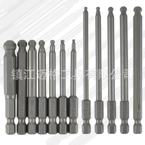 Hex Bit Screwdriver Set 65Mm 100Mm S2 Alloy Steel Industrial Grade Ball End Hexagonal Bits - Product Image 1