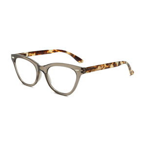 Venta al por mayor Retro ojo de gato gafas de presbicia Placa de carey verde Anti-Luz Azul gafas de lectura con marco de PC verde - Product Image 3