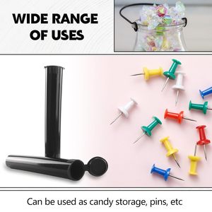 Wholesale 98mm 110mm 116mm Muptiple Colors Smoking <b>Plastic</b> Pop Top <b>Tube</b> Packaging <b>Plastic</b> <b>Tubes</b> Cone Vial with Childproof Cap - Product Image 4
