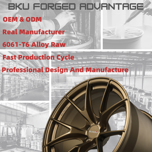 Jantes en alliage d'aluminium Bku forgées 5x112 5x100 17 18 19 pouces pour Volkswagen <span class=keywords><strong>Golf</strong></span> Mk4 MK5 MK6 MK7 MK8 <span class=keywords><strong>GTI</strong></span> <span class=keywords><strong>Golf</strong></span> R - Product Image 6