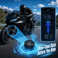 Système de surveillance de la pression des pneus de moto TPMS Bluetooth BT Ble, léger, durable, conception personnalisée du matériel et du logiciel