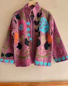Veste Kimono Unisexe Hiver Style Indien Suzani en Velours Brodé Imprimé Animal, Manteau Long Bohème en Coton, Cadeau pour Elle, Vente en Gros - Product Image 2