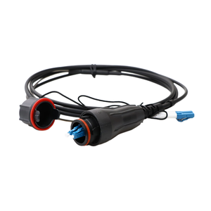 Fullaxs IP67 DLC LC Connectorized impermeable monomodo OS2 Duplex 5,0mm LSZH RRU Cable de conexión para estación FTTA 5G - Product Image 3
