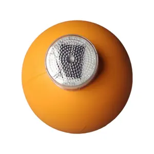ZHANHONG bola penghalang melayang, bola melayang plastik dengan lampu tenaga surya, bola peringatan pelampung saluran pelampung