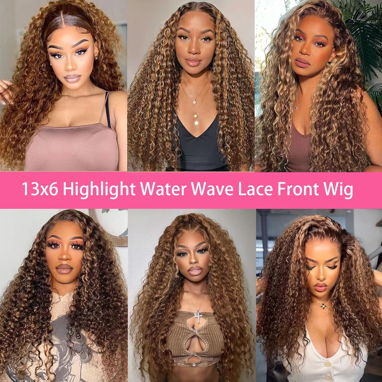 Highlight lace front wig