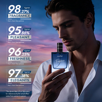 Parfum de luxe pour homme Private Label 55ml, senteur océan, longue tenue 24h, brume corporelle éliminant les odeurs corporelles, logo personnalisé, cadeau