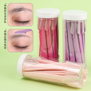 Chất Lượng Cao Tùy Chỉnh Thân Thiện Môi Trường Phụ Nữ Của Công Cụ Trang Điểm Lông Mày Dao Cạo Tông Đơ Thuận Tiện DIY Màu Sắc Lông Mày Tông Đơ - Product Image 4