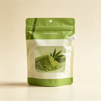 Sachet Doypack en PE de qualité alimentaire avec fermeture éclair et gaufrage pour l'emballage anti-humidité des grains de café et des feuilles de thé