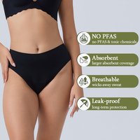 LYNMISS Culotte Menstruelle en Coton 4 Couches Absorbante Respirante Confortable Anti-Fuite Style Cheeky Personnalisable