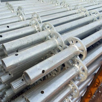 Système d'échafaudage Ringlock en acier avec vérin de base et vérin en U pour la construction