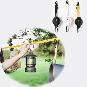 <span class=keywords><strong>Corde</strong></span> <span class=keywords><strong>à</strong></span> <span class=keywords><strong>linge</strong></span> portable avec 34 boucles anti-vent, <span class=keywords><strong>enrouleur</strong></span> automatique de type cerf-volant, 3,6 m, sangle en polyester durable pour le voyage et le camping - Product Image 1