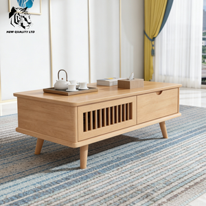 Mesa de centro de madera de diseño único para sala de estar, fabricada en China, buen precio, personalizable, gran stock, ecológica, para cafetería. - Product Image 1
