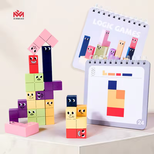 Hot New Arrival Montessori Educational Gift Wooden Brain Teasers Building Blocks Toys for Kids Boys and Girls Aged 2 to 7 Years - Product Image 1