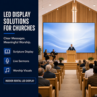 Pantalla LED de Alquiler para Interiores y Exteriores P4.81 500x1000mm 7680Hz, Pantalla LED para Escenarios, Video Wall para Iglesias, Conciertos, Bodas, Fabricante