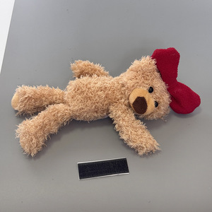 Hiasan Helm Boneka Beruang Teddy dengan Pita Merah, Aksesoris Helm Motor/Ski Model TKZS-021 - Product Image 2