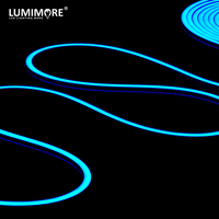 Nouvelle Arrivée Bande Lumineuse LED en Silicone Dimmable 48V, Courbure Latérale, Néon Flexible Blanc RGB, IP67 Résistante aux UV, Horizontale Plate 12*18