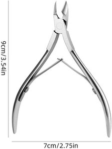 Coupe-ongles double ressort et pince à cuticules pour les orteils et les doigts, outils de soin des ongles de petite taille pour usage professionnel - Product Image 4