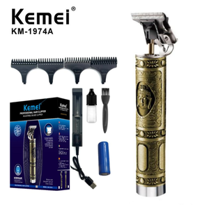 Tagliacapelli Elettrico Professionale Kemei KM-1974A con Corpo in Metallo, Trimmer Cordless per Barbieri, Macchina Taglia Capelli per <span class=keywords><strong>Uomo</strong></span> - Product Image 1
