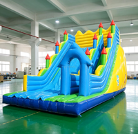 Château gonflable et combo de jeux gonflables commerciaux d'extérieur de qualité export