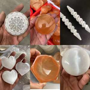 Pierre brute marocaine transparente en cristal blanc naturel, ornement colonne, motif <span class=keywords><strong>arbre</strong></span> <span class=keywords><strong>de</strong></span> <span class=keywords><strong>vie</strong></span>, cercle du zodiaque, <span class=keywords><strong>Yin</strong></span>-<span class=keywords><strong>Yang</strong></span>, pour la maison - Product Image 2