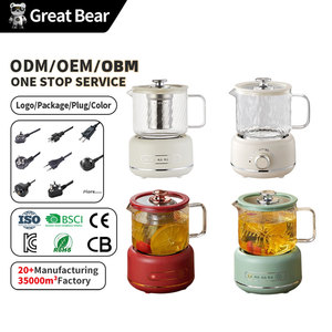 <span class=keywords><strong>Bollitore</strong></span> <span class=keywords><strong>Elettrico</strong></span> per Tè Great Bear 360W, 20OZ, in Vetro, <span class=keywords><strong>con</strong></span> <span class=keywords><strong>Infusore</strong></span> per Caffè e Tè - Product Image 1
