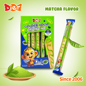 Großhandel Custom Private Label Halal Snack Erdbeer/Matcha Geschmack Dreieck Knusprige Kekse Faser Weizen Kekse Stick OEM/ODM - Product Image 2