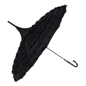 Sản phẩm mới móc xử lý staight Antique parasol pongee vải REN Ô cong xử lý ren chùa thẳng ô - Product Image 5